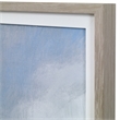 Pemberly Row Distant Land Linen and Pine Wood Framed Print in Multi-Color
