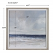 Pemberly Row Distant Land Linen and Pine Wood Framed Print in Multi-Color