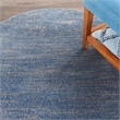 Pemberly Row 4' x round Blue/Grey Outdoor Indoor/Outdoor Rug