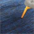 Pemberly Row 4' x Round Midnight Blue Fabric Outdoor Area Rug (4' Round)