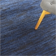 Pemberly Row 4' x Round Midnight Blue Fabric Outdoor Area Rug (4' Round)