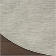 Pemberly Row 6' x Round Light Gray Fabric Modern Area Rug (6' Round)