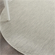 Pemberly Row 6' x Round Light Gray Fabric Modern Area Rug (6' Round)
