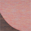 Pemberly Row 6' x Round Rainbow Fabric Modern Area Rug (6' Round)
