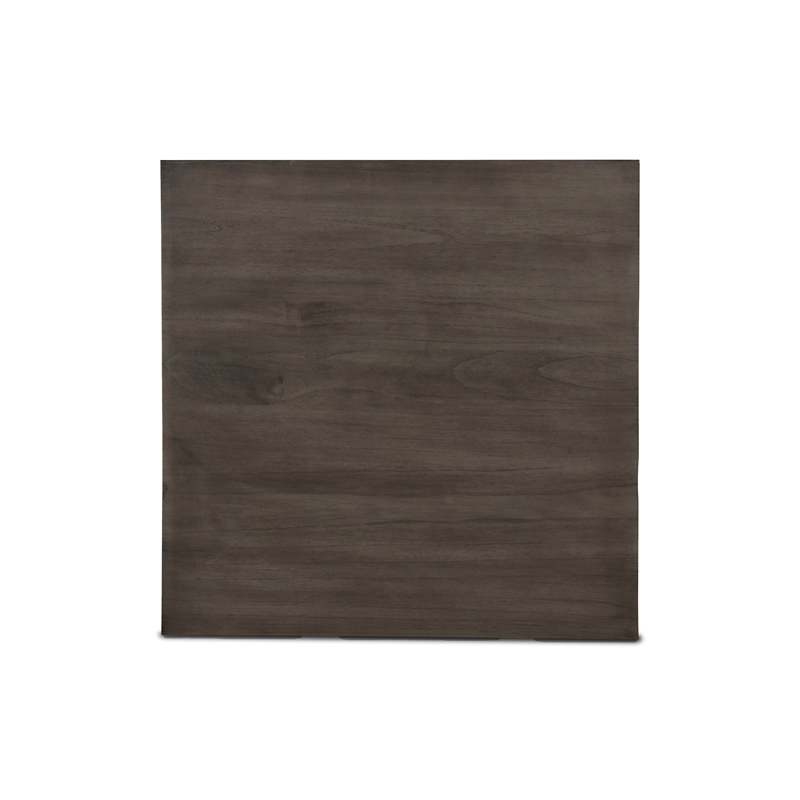 Pemberly Row Contemporary Solid Wood Counter Table W/2 Chairs in Gray
