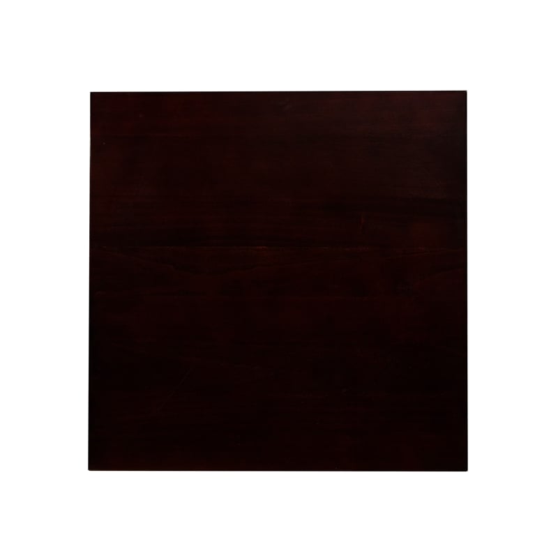 Pemberly Row Solid Wood Counter Table W/2 Chairs in Ebony Black