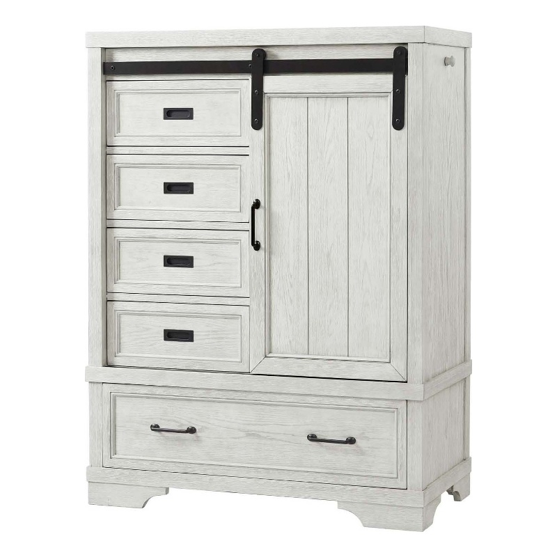 Pemberley Row Solid Hardwood White Chifferobe Rectangular 55.25