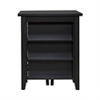 Pemberly Row Modern Transitional Wood 3 Piece Counter Set in Black