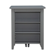 Pemberly Row Modern Transitional Wood 3 Piece Counter Set in Gray