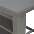 Pemberly Row Modern Transitional Wood 3 Piece Counter Set in Gray