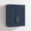 Pemberley Row MDF Navy Wall Mounted Storage Cabinet Rectangular Classic Design