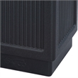 Pemberly Row Outdoor/Indoor Side Opening 38-Gallon Black Trash Can