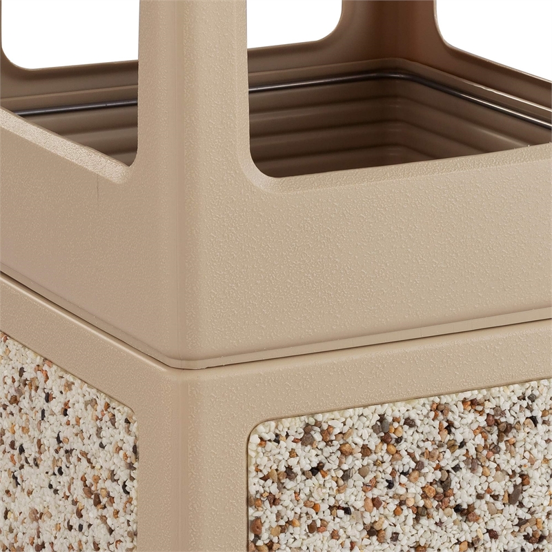 Pemberly Row Contemporary Aggregate Panel-Side Open-38 Gallon