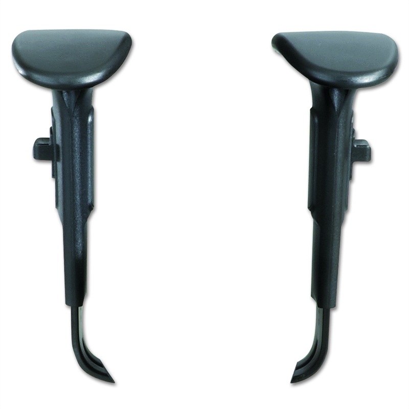 Pemberly Row Modern Transitional Plastic Arm Kit in Black Finish