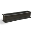 Pemberly Row 4ft Traditional Plastic Window Box in Espresso Finish