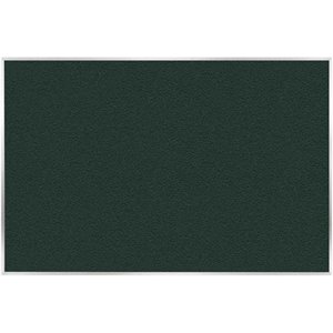 Pemberly Row Vinyl 4' x 5' Bulletin Board with Aluminum Frame in Ebony Brown