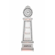 Pemberly Row Contemporary Grandfather Clock in Mirrored & Faux Diamonds