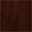 Pemberly Row Wood Set of 2 Counter Stools Beige Faux Leather Seats in Dk Brown