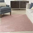 Pemberly Row Contemporary 8' x Round Rainbow Modern Indoor/Outdoor Rug