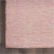 Pemberly Row Contemporary 8' x Round Rainbow Modern Indoor/Outdoor Rug