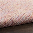 Pemberly Row Contemporary 8' x Round Rainbow Modern Indoor/Outdoor Rug