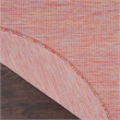 Pemberly Row Contemporary 8' x Round Rainbow Modern Indoor/Outdoor Rug