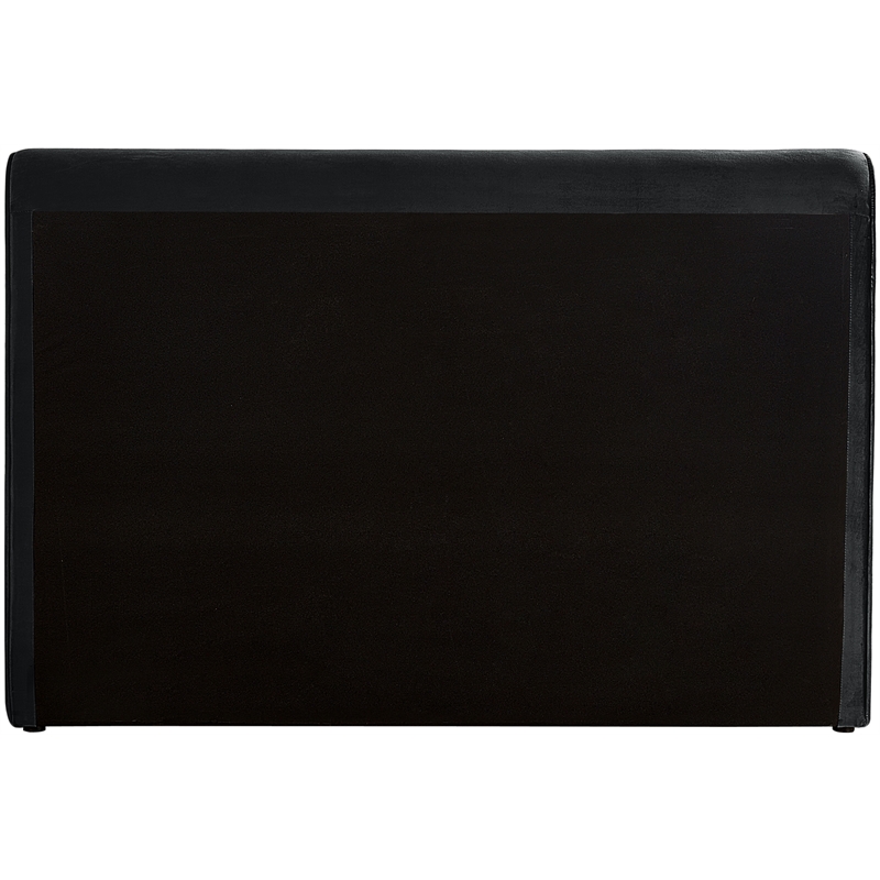 Pemberly Row Modern / Contemporary Fabric Black Velvet Full Bed