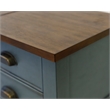 Pemberley Row Wood Blue Desk Rectangular Storage Drawer 48