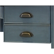 Pemberley Row Wood Blue Desk Rectangular Storage Drawer 48