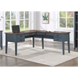 Pemberley Row Wood Blue Desk Rectangular Storage Drawer 48