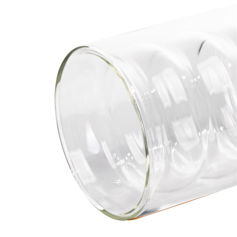 Pemberly Row Waves Transitional Glass Water Glasses in Clear (Set of 4)