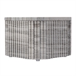 Pemberly Row Contemporary Rectangular Marble Side Table-Gray
