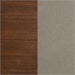 Pemberly Row Upholstered Mid-Century Wood California King Panel Bed in Walnut