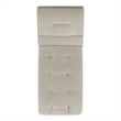 Pemberly Row Contemporary Arched Stitched Tufting Chaise In Amigo Linen