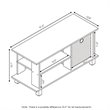 Pemberly Row Wood TV Entertainment Center for TV up to 32