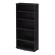 Pemberly Row Engineered Wood 4-Tier Multimedia Storage Tower in Espresso