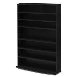 Pemberley Row Engineered Wood Espresso Multimedia Storage Tower Rectangular Adjustable Shelves 45.5&quotH Unassembled