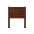 Pemberly Row Contemporary Mid-Century Panel Wood Headboard Twin Walnut
