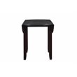 Pemberly Row Solid Wood Dining Drop Leaf Table w/ 2 Chairs in Ebony