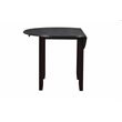 Pemberly Row Solid Wood Dining Drop Leaf Table w/ 2 Chairs in Ebony