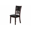 Pemberly Row Solid Wood Dining Drop Leaf Table w/ 2 Chairs in Ebony