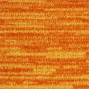 Pemberly Row 120x168&quot Rectangle Contemporary Fabric Area Rug in Sunburst