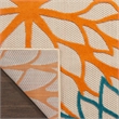 Pemberly Row 12' x 15' Green Fabric Tropical Area Rug (12' x 15')