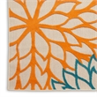 Pemberly Row 12' x 15' Green Fabric Tropical Area Rug (12' x 15')