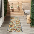 Pemberly Row 6' Runner Ivory Multicolor Fabric Farmhouse Area Rug (6' Runner)