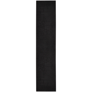 Pemberly Row Contemporary Fabric 2'2&quot x 16 Black Outdoor Rug