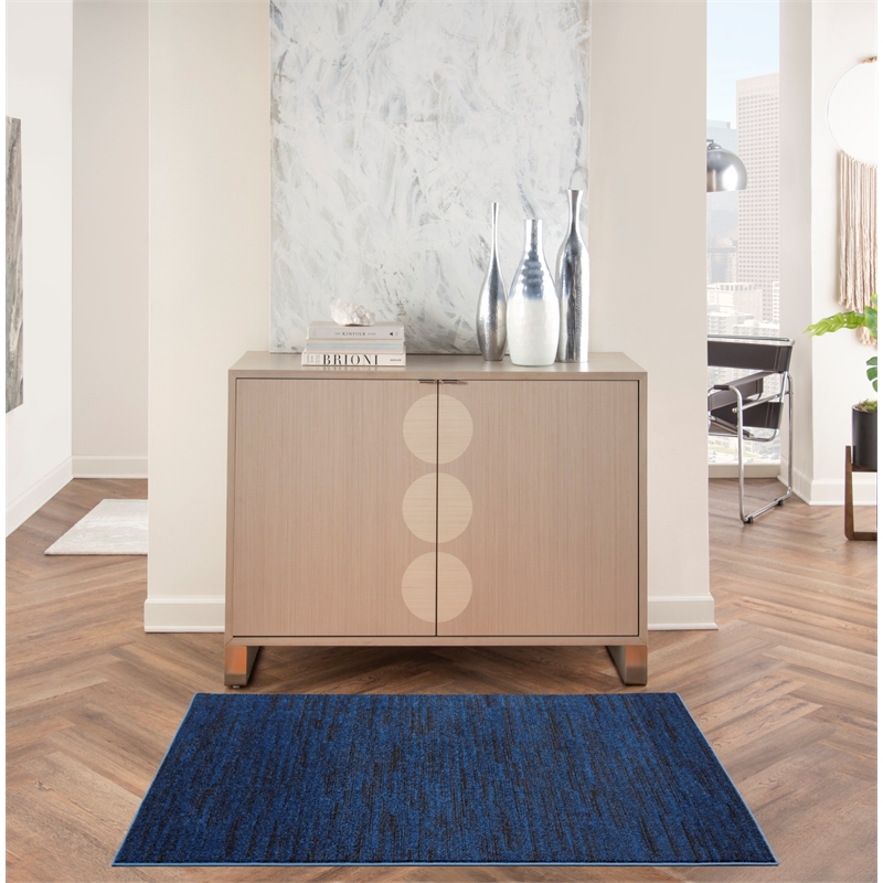 Pemberly Row 3' x 5' Midnight Blue Outdoor Indoor/Outdoor Rug