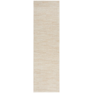 Pemberly Row 2'2&quot x 7'6&quot Ivory Beige Outdoor Indoor/Outdoor Rug