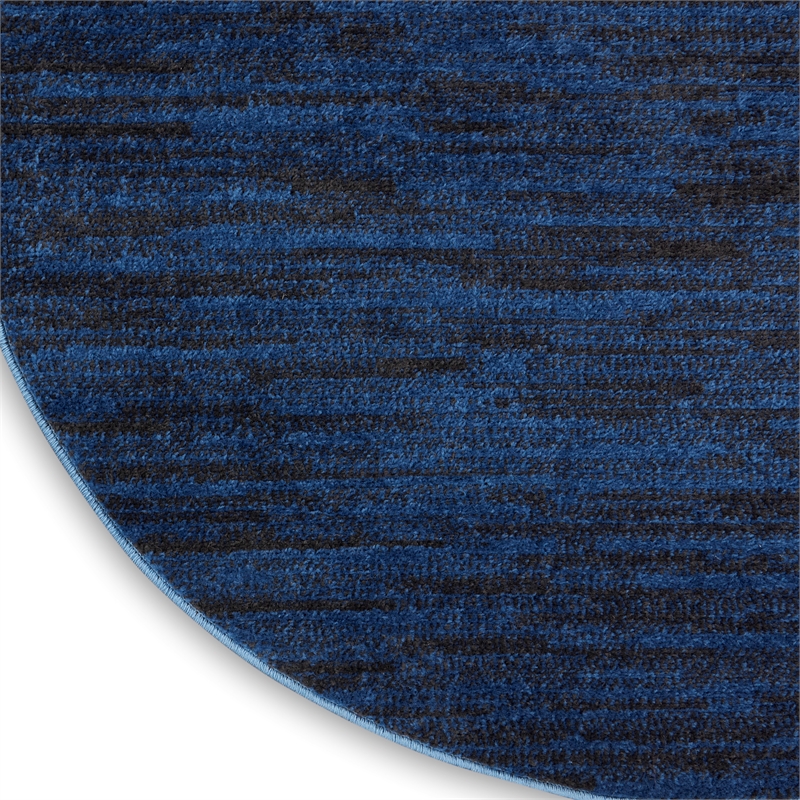 Pemberly Row 6' x ROUND Midnight Blue Outdoor Indoor/Outdoor Rug