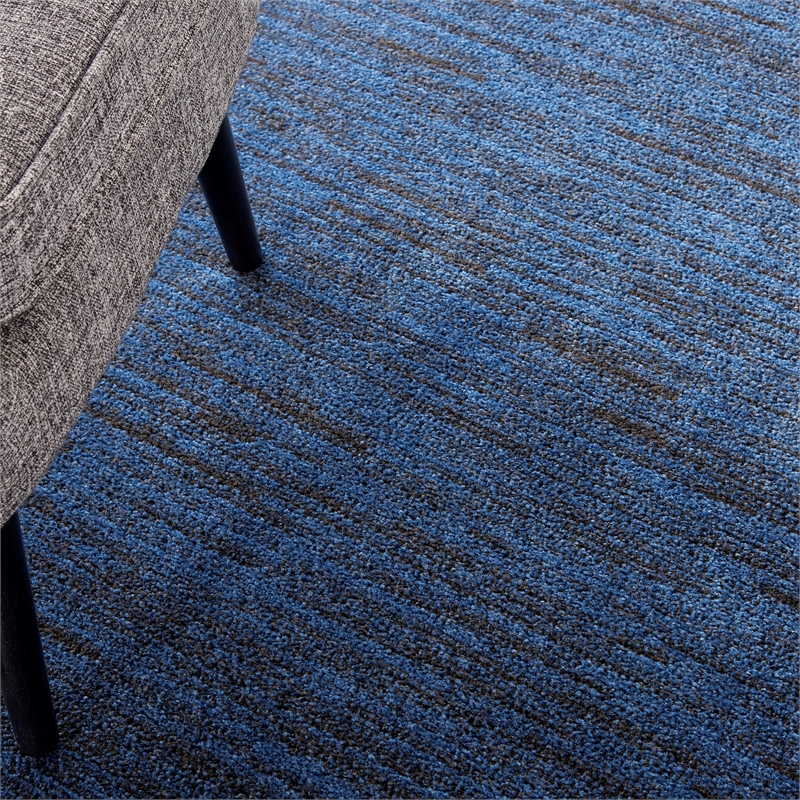 Pemberly Row 6' x ROUND Midnight Blue Outdoor Indoor/Outdoor Rug